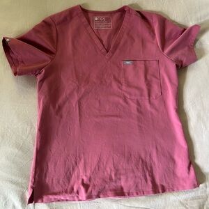 Figs One Pocket Catarina Scrub Top-BCA Quartz